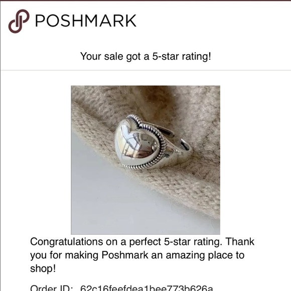 ❗️restocked❗️new 925 Sterling Silver Heart Ring - Picture 7 of 8